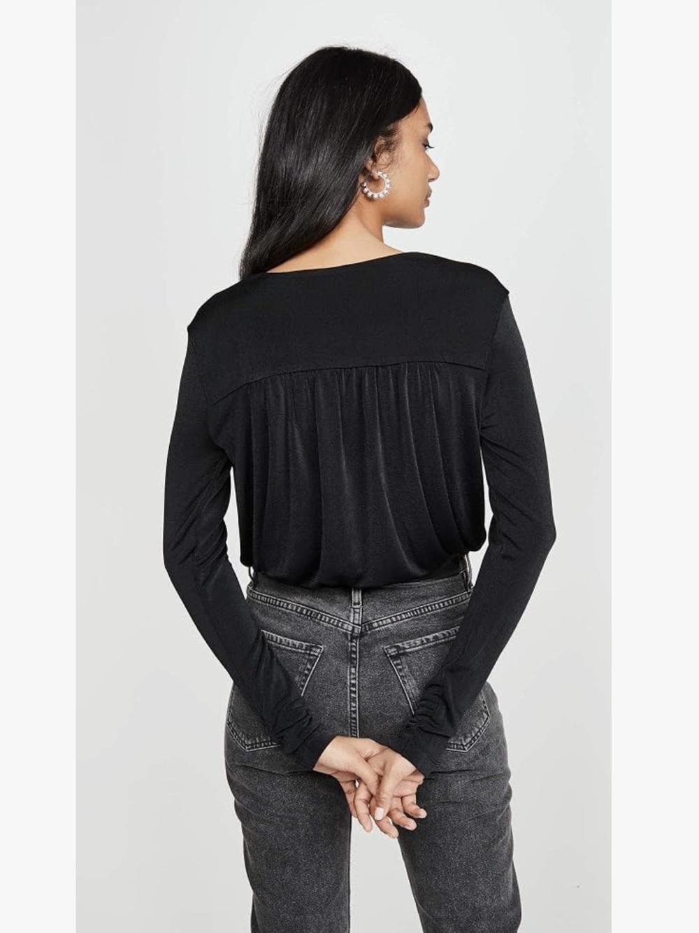 Free People Intimately Turnt bodysuit is a black - Picture 3 of 4